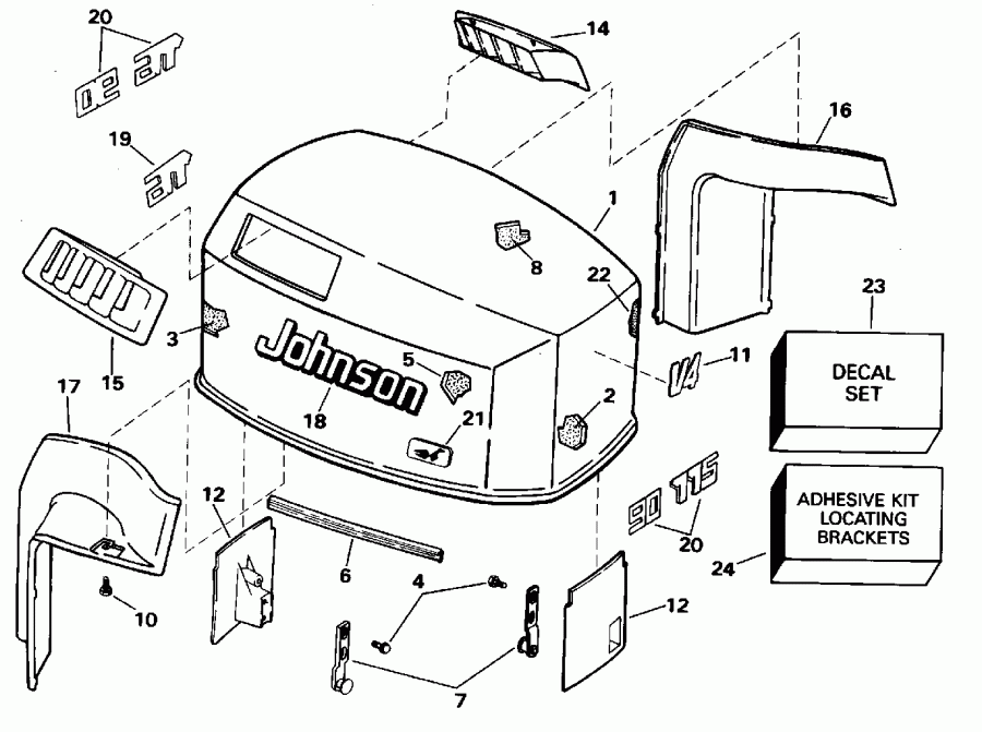  ������� E90ELEOC 1995  - Johnson