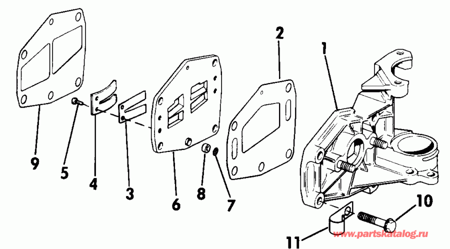 ��������� Evinrude E90EXEOC 1995  - ank��� & ������� - ankshaft & Piston