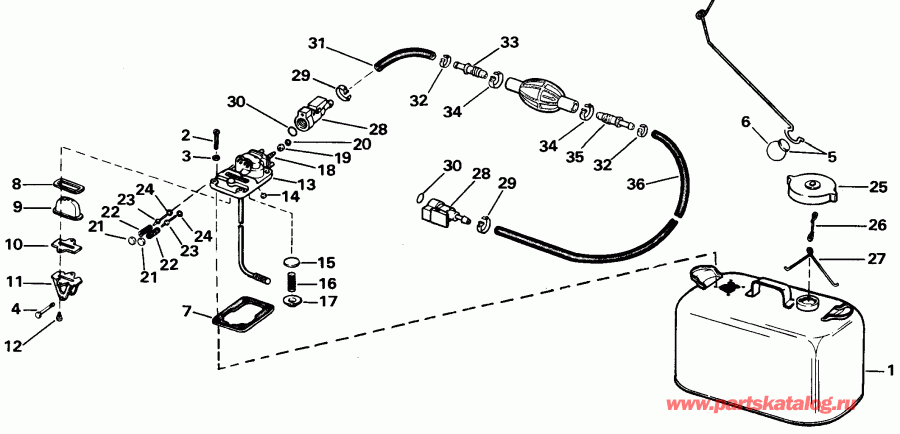 ��������� EVINRUDE E90MLEOR 1995  - t Drive Unit
