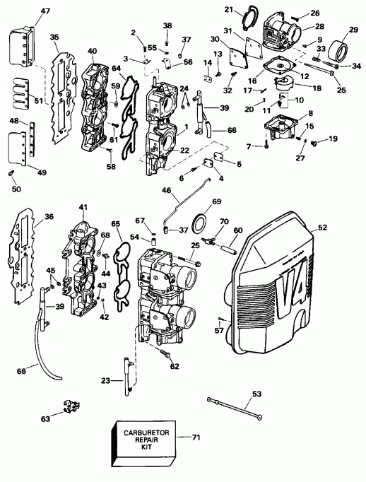  ������� L115GLEOS 1995  - rburetor & Intake Manifold
