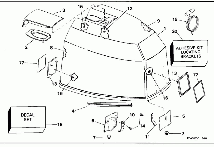 �������� ����� EVINRUDE XE88TSLEOC 1995  - Johnson