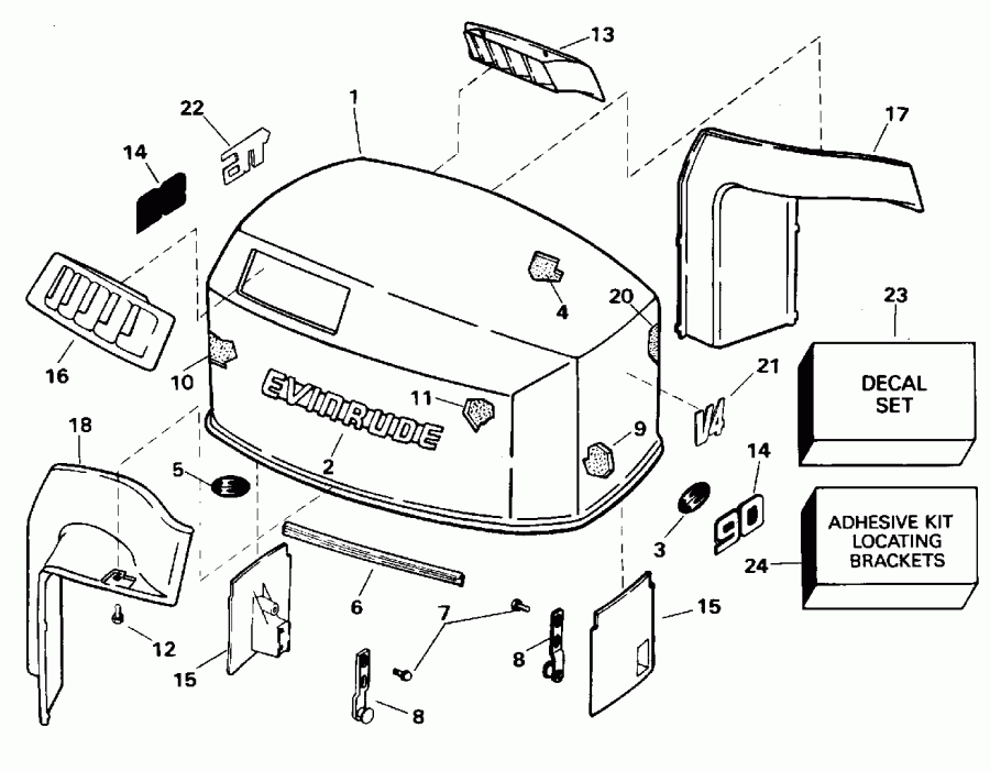 ��������� ����� ������� BE115ELEDR 1996  - Evinrude / Evinrude