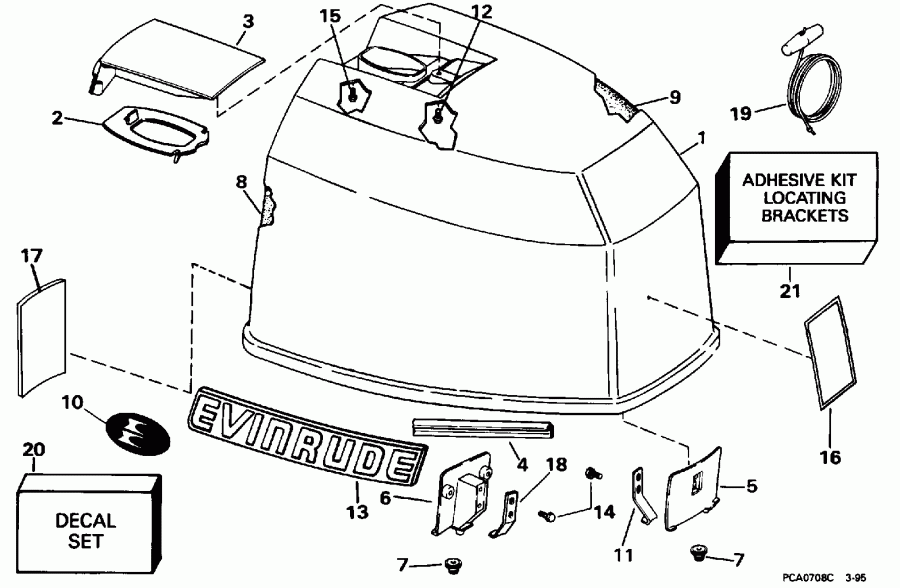 ��������� ����� EVINRUDE BE115TLEDA 1996  - Evinrude