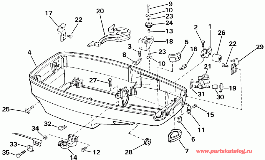 ��������� ��������� Evinrude BE115TLEDA 1996  - Johnson