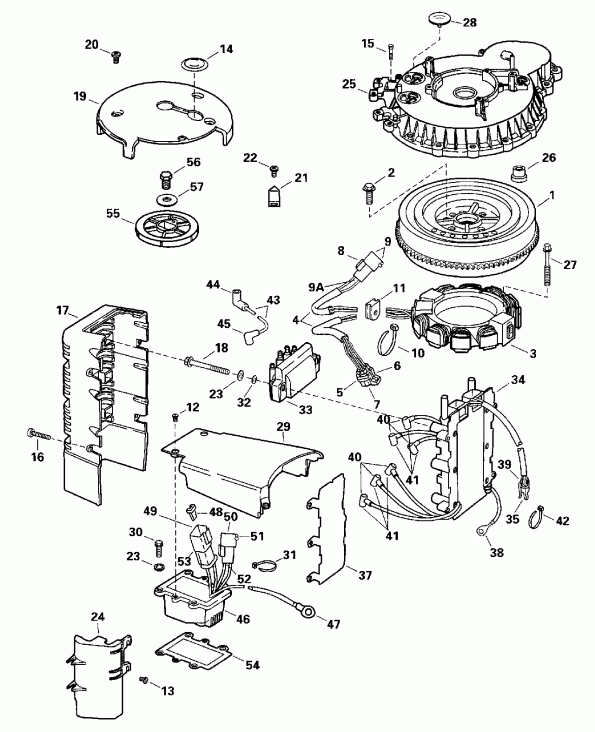  EVINRUDE BE150ELEDB 1996  - nition System