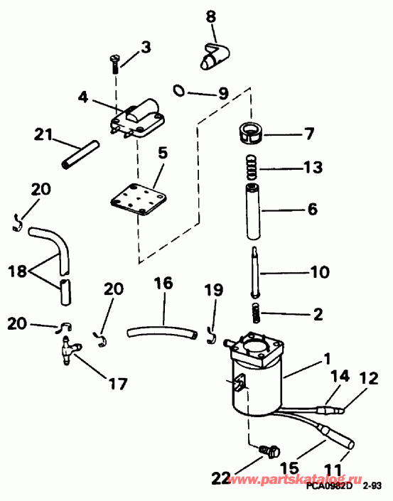 ��������� ��������� Evinrude BE15REDS 1996  - ectric Primer System - ectric Primer System