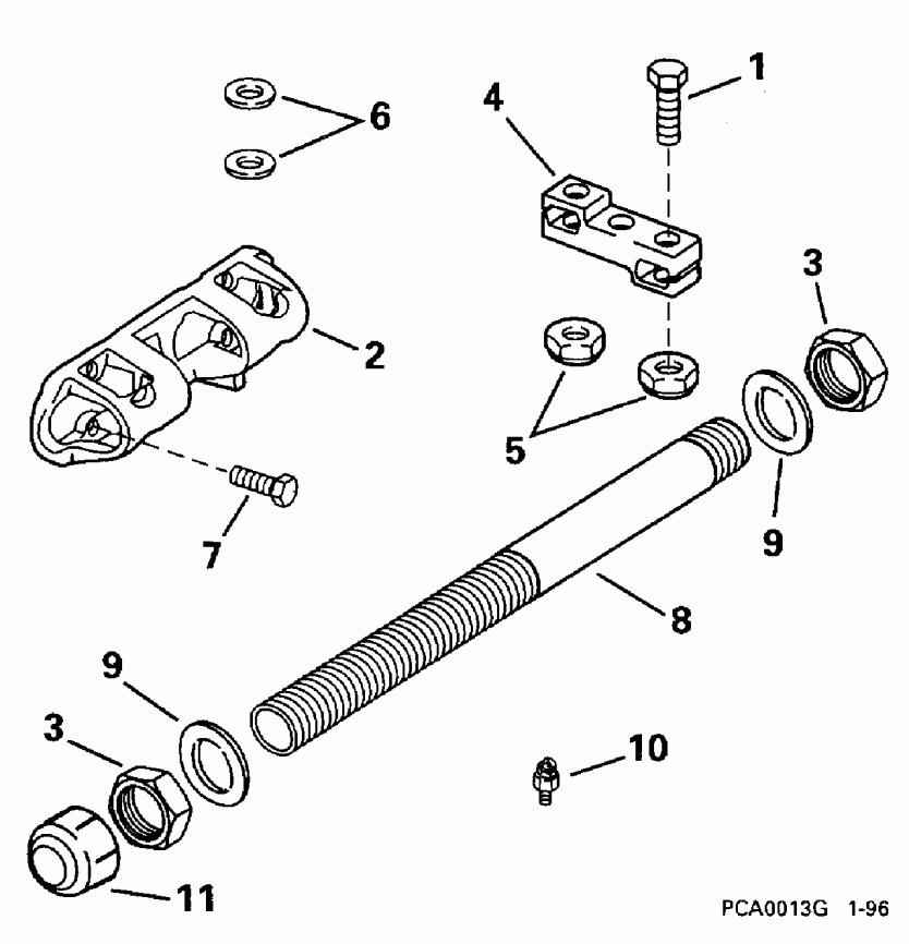 �������� ��������� ����� Evinrude BE175EXEDB 1996  - 150gl, Sl - 175gl, Sl Only / 150gl, Sl - 175gl, Sl Only