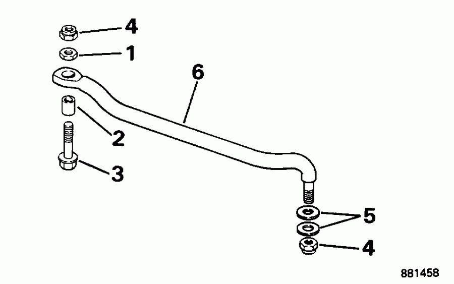 ����� Evinrude BE20SRLEDA 1996  - eering Link Kit - ee������ ����������� Kit