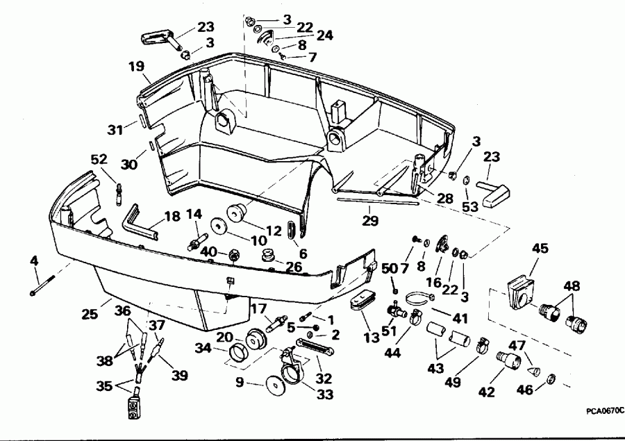 ��������� �������� ����� Evinrude BE250CXEDA 1996  - wer ������ ��������� (�����)