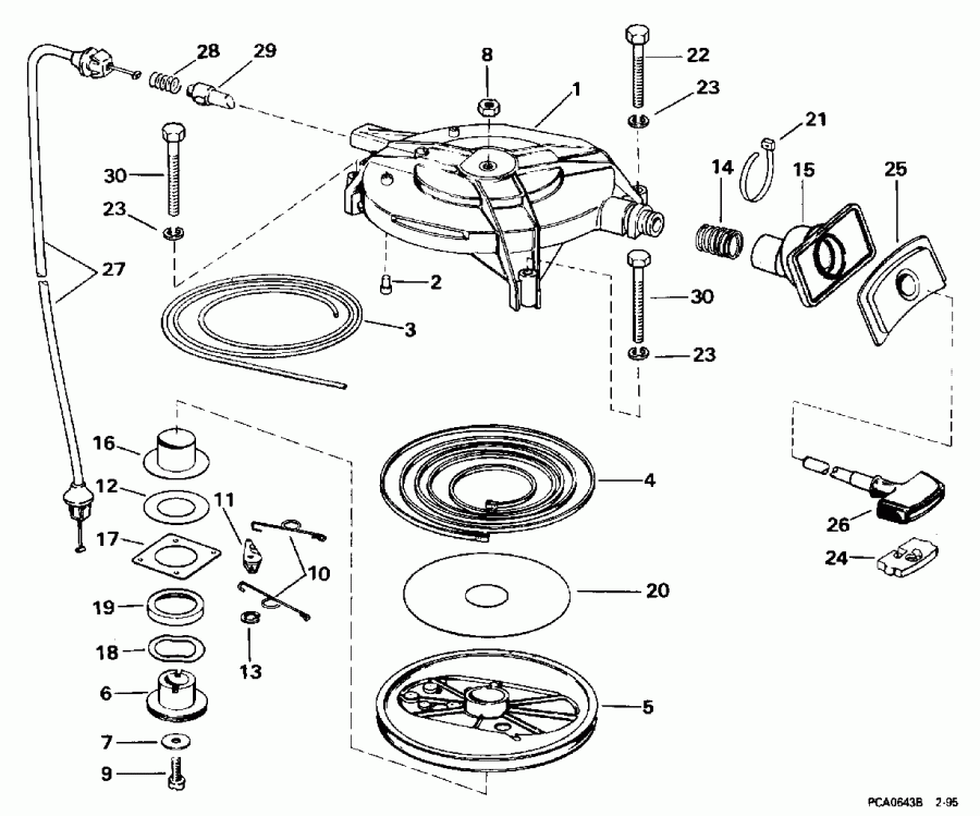 �������� ��������� ����� EVINRUDE BE30BALEDE 1996  - wind Starter / wind �������