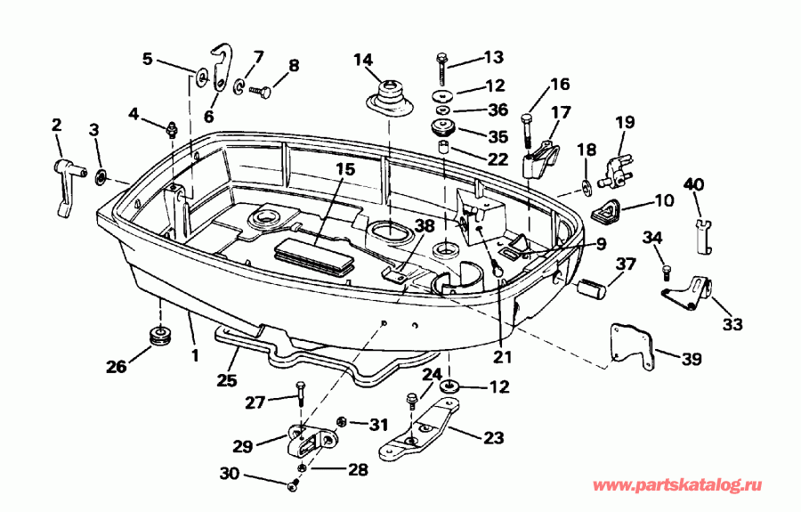 �������� ����� EVINRUDE BE30EEDE 1996  - wer Engine Cover