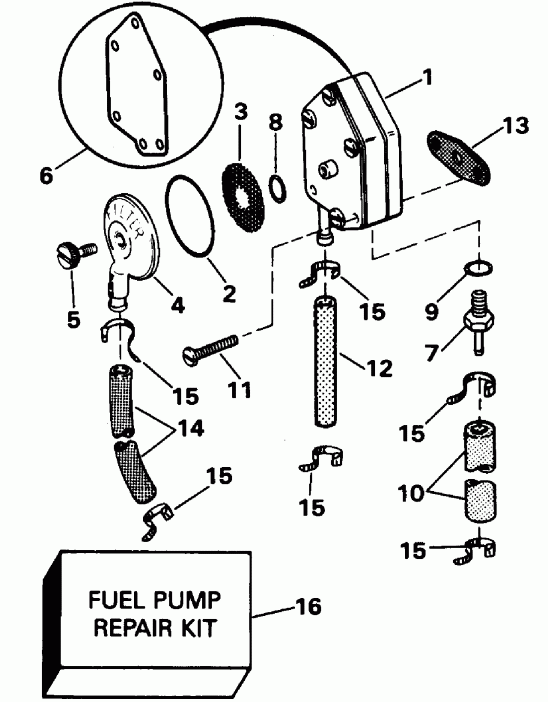 ��������� ��������� Evinrude BE30ELEDE 1996  - el ����� - el Pump