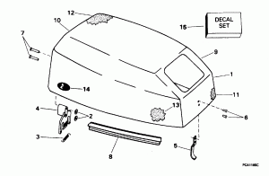������ ��������� (�����) - Evinrude (Engine Cover - Evinrude)