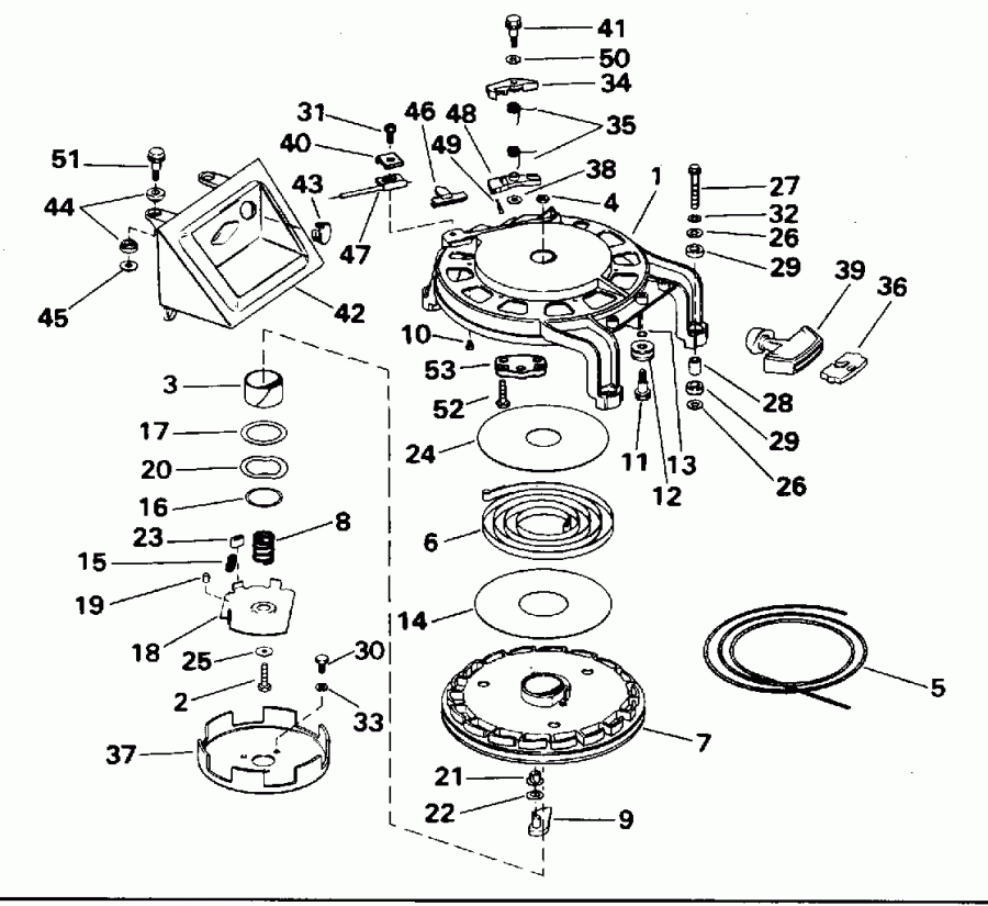 �������� ����� Evinrude BE40EEDS 1996  - wind Starter