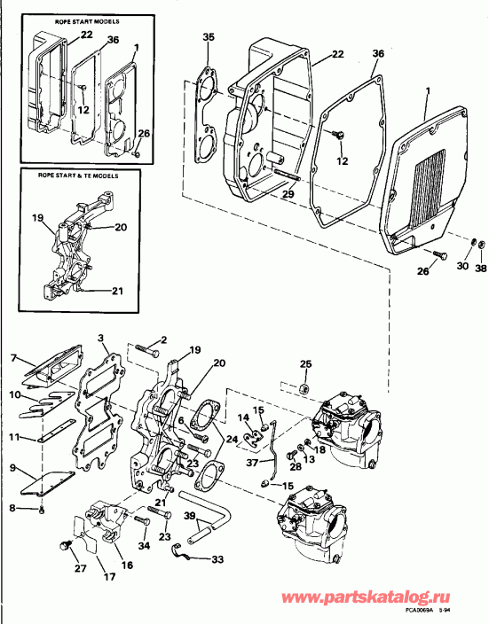 ��������� Evinrude BE40ELEDS 1996  - take ���������