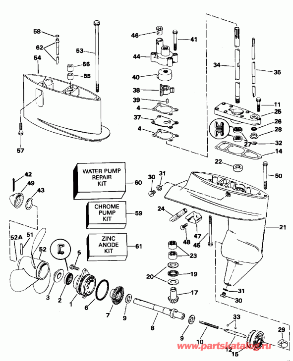 �������� ��������� ����� Evinrude BE4RDHLEDS 1996  - arcase / arcase