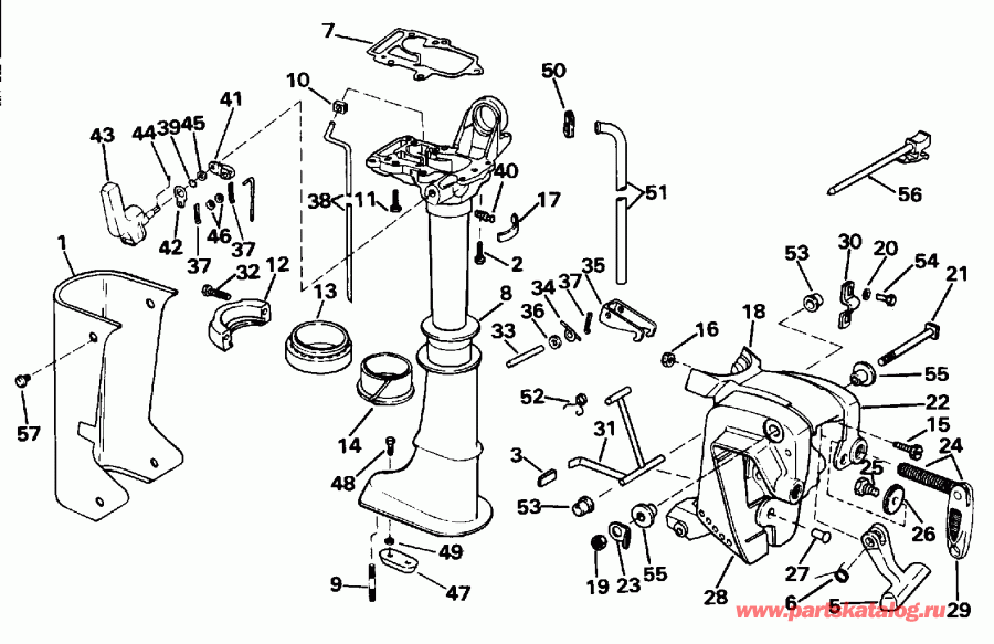 ��������� �������� ����� Evinrude BE4REDS 1996  - dsection - dsection