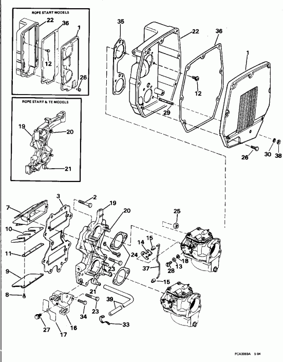��������� ��������� EVINRUDE BE50BELEDS 1996  - take ���������