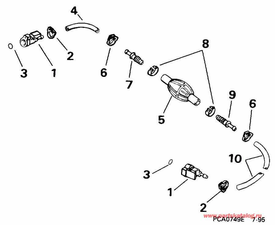 �������� ����� ������� BE50TLEDS 1996  - el ����� ��������� ����� 5 / 16 ���� I.d. - el Hose Primer Bulb 5/16 In. I.d.