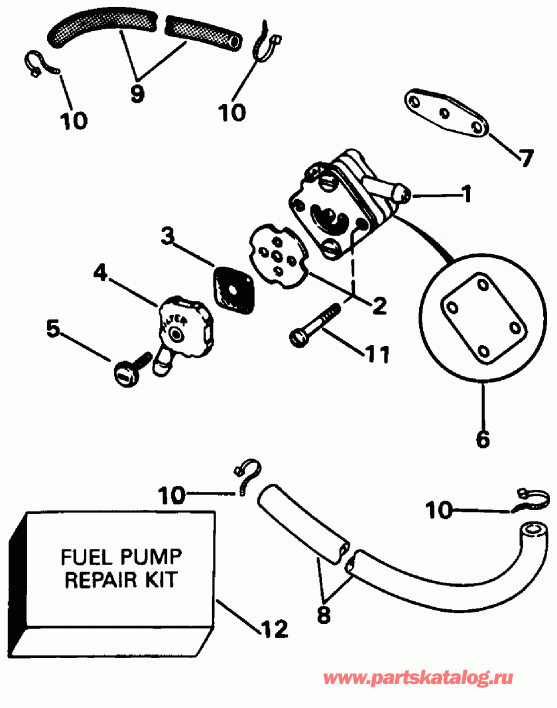 ��������� ����� EVINRUDE BE5DRLEDS 1996  - el ����� - el Pump