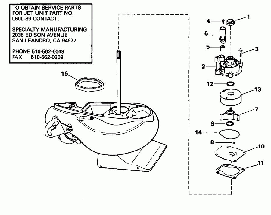 ��������� �������� ����� EVINRUDE BE60TLEDR 1996  - J70jl Only - J70jl Only