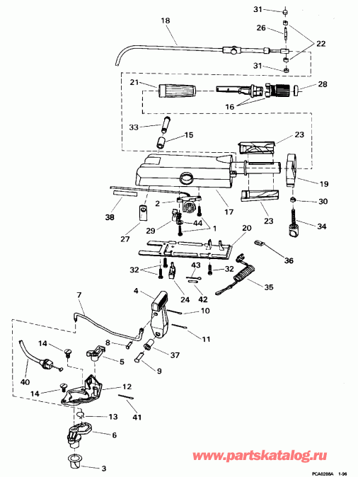 ��������� �������� ����� Evinrude BE6REDS 1996  - eering Handle