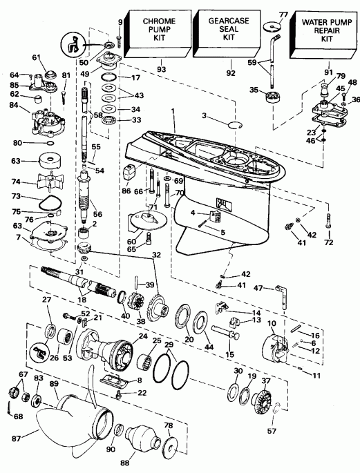 ����� EVINRUDE E100WTXEDR 1996  - arcase