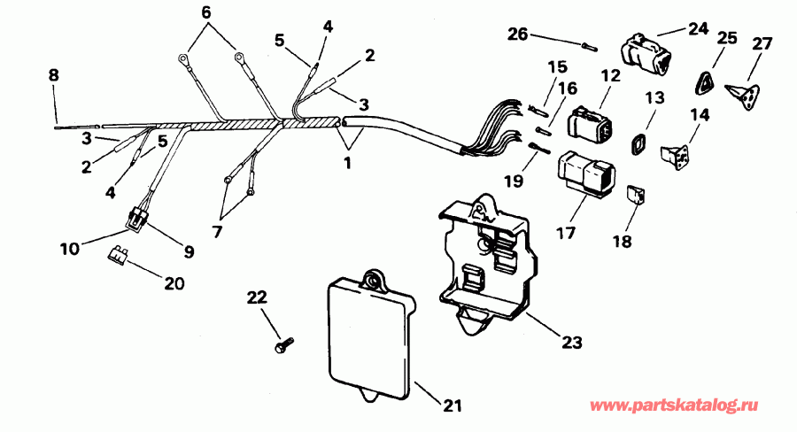 ��������� Evinrude E10EEDD 1996  - tor ������ / tor Cable