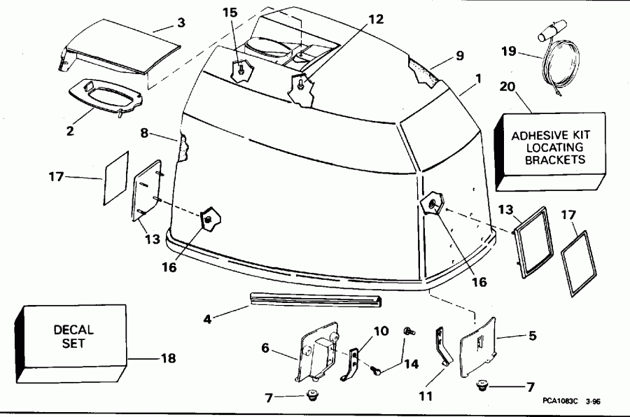 ����� EVINRUDE E112TSLEDR 1996  - Johnson - Johnson