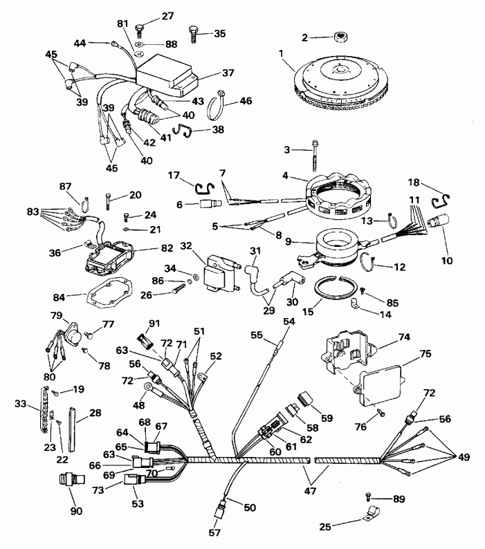 �������� ����� EVINRUDE E112TSXEDR 1996  - nition System