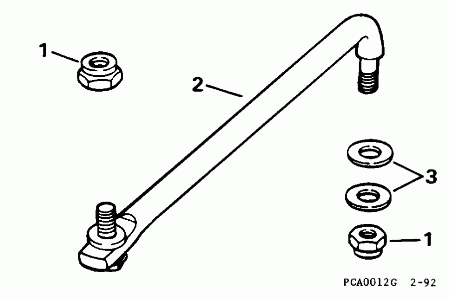 ��������� ����� ������� E115JLEDA 1996  - eering Link Kit (with Power Trim & Tilt) / ee������ ����������� Kit (with ���������������� ��������� �������)