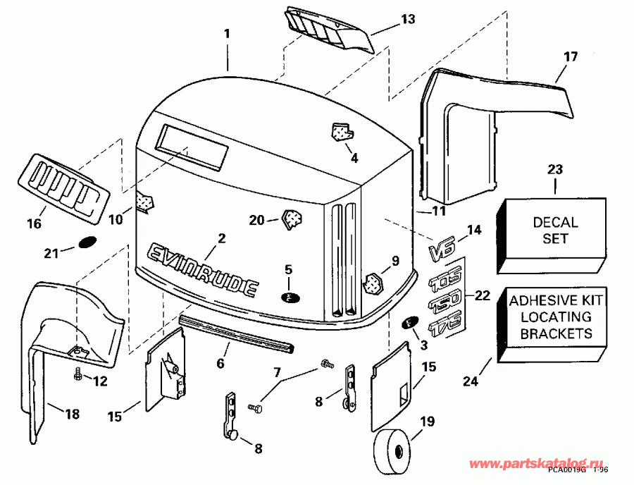 �������� ����� ������� E150GLEDB 1996  - Evinrude / Evinrude