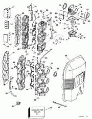 ���������� & �������� ��������� - 175 H.p. (Carburetor & Intake Manifold - 175 H.p.)