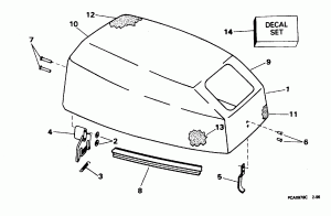������ ��������� (�����) - Johnson (Engine Cover - Johnson)