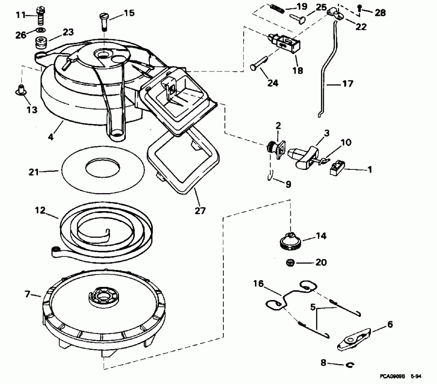 �������� ��������� ����� Evinrude E15RLEDS 1996  - wind �������