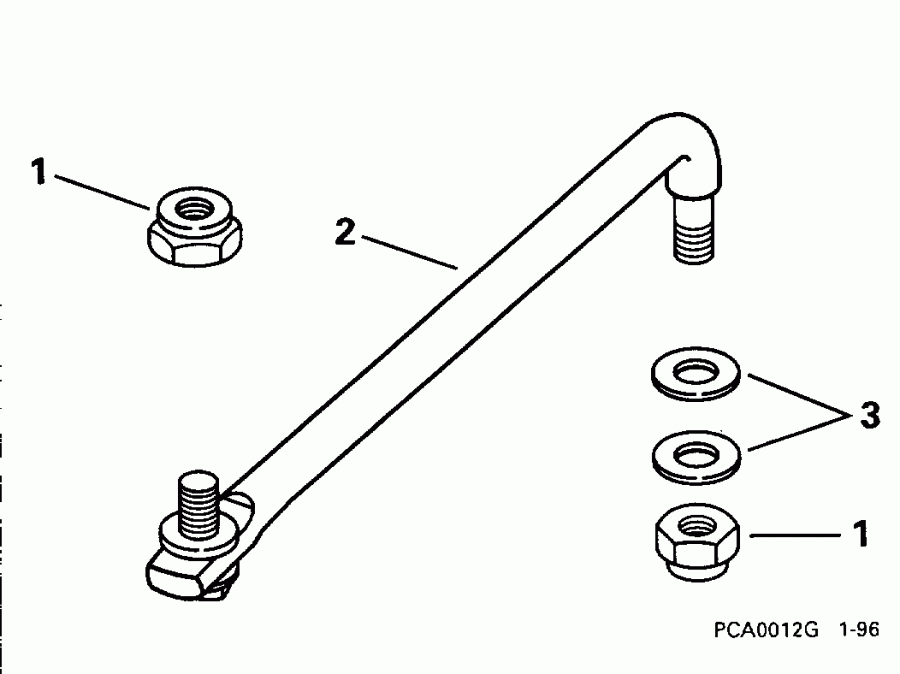��������� ����� EVINRUDE E175NXEDB 1996  - eering Link Kit