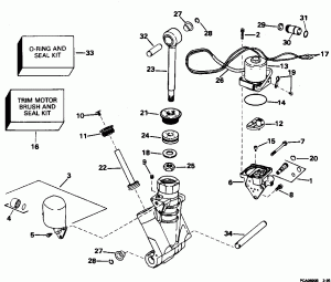 ���������������� ��������� ������� Hydraulic Assembly (Power Trim/tilt Hydraulic Assembly)