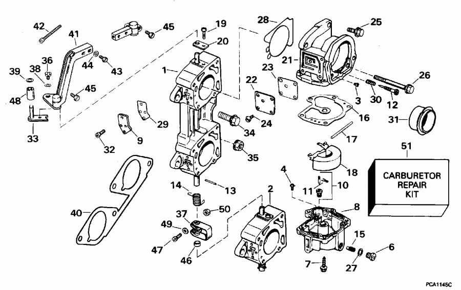 �������� ����� EVINRUDE E225CXEDE 1996  - 200sl, 225 / 200sl, 225