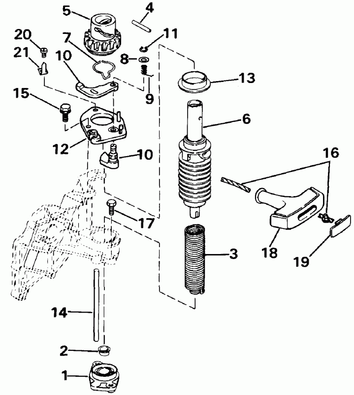 ��������� Evinrude E225PXEDE 1996  - wer Engine Cover - wer ������ ��������� (�����)