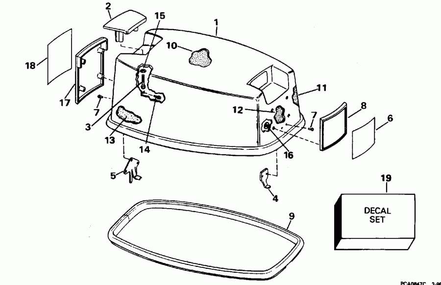 ��������� ��������� Evinrude E25JREDC 1996  - Johnson / Johnson
