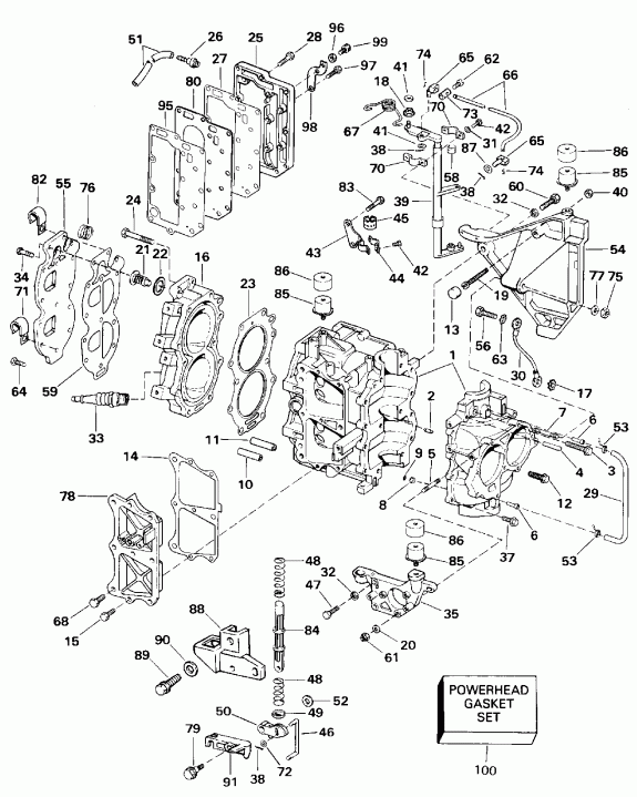 ��������� ��������� ������� E25RWLEDC 1996  - linder & ������ ��������� - linder & Crankcase