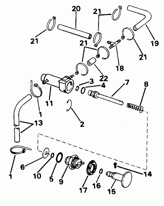 ��������� EVINRUDE E25TELEDA 1996  - imer System / imer System