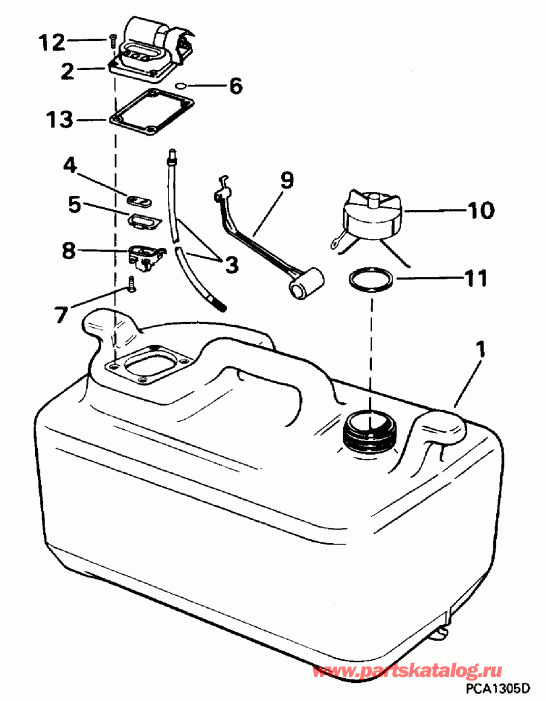 �������� ����� Evinrude E30EEDE 1996  - 6 ������ / 6 Gallon