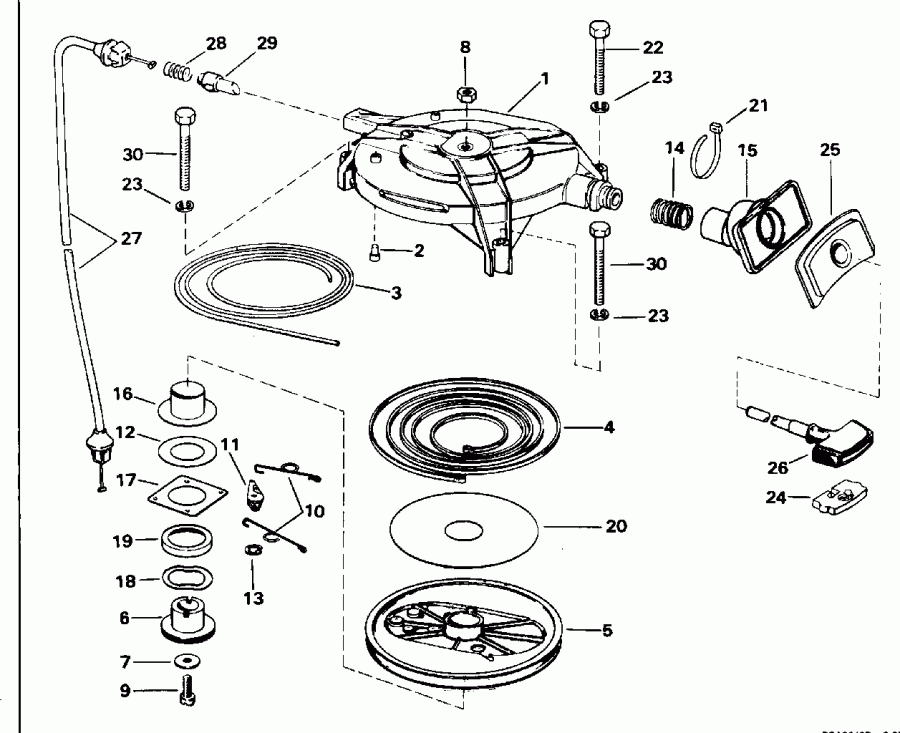 �������� ����� Evinrude E30RLEDE 1996  - wind Starter
