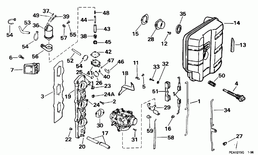 ��������� ����� EVINRUDE E35QLEDC 1996  - take ���������