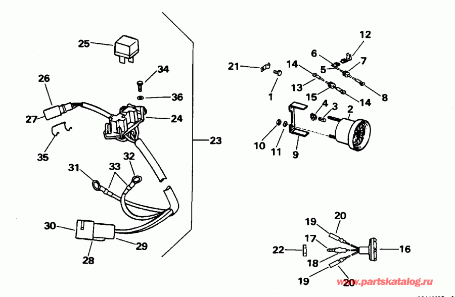 �������� ����� ������� E35RMLEDC 1996  - wer Trim / tilt ���������