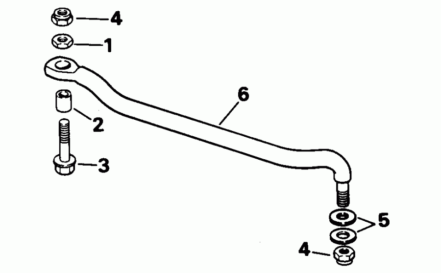 ��������� EVINRUDE E35RMLEDC 1996  - eering Link Kit
