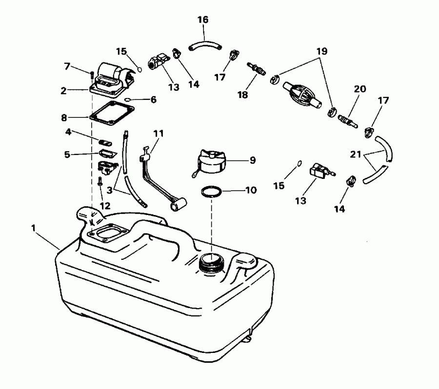 �������� ����� EVINRUDE E35TKLEDC 1996  - 6 ������