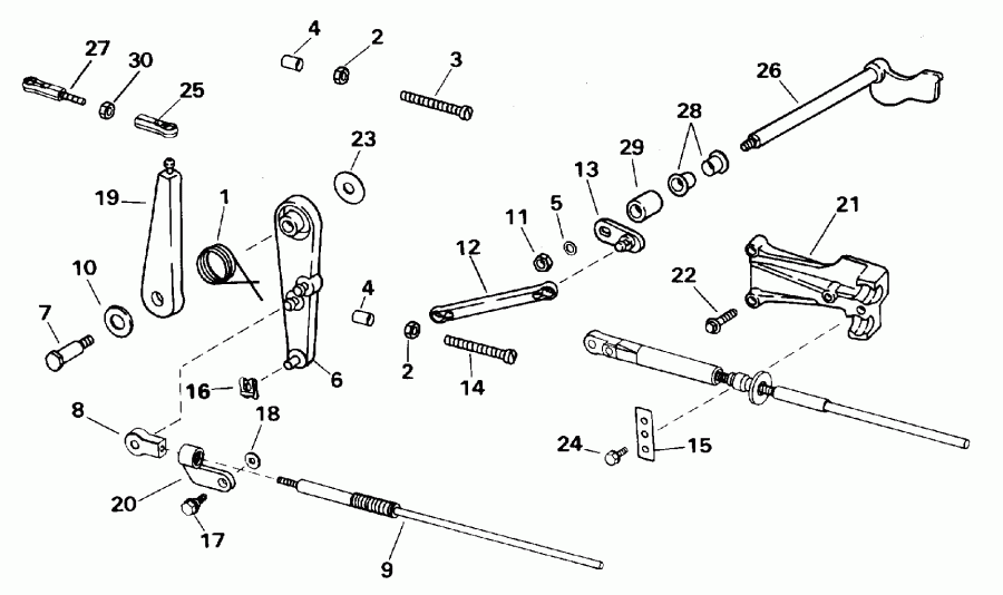 ����� ������� E35TKLEDC 1996  - rottle Linkage - rottle ��������� ��������