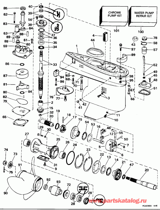 ����� EVINRUDE E45RCLEDS 1996  - arcase / arcase